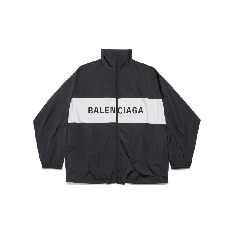 Balenciaga Logo Zip Up Jacket-2