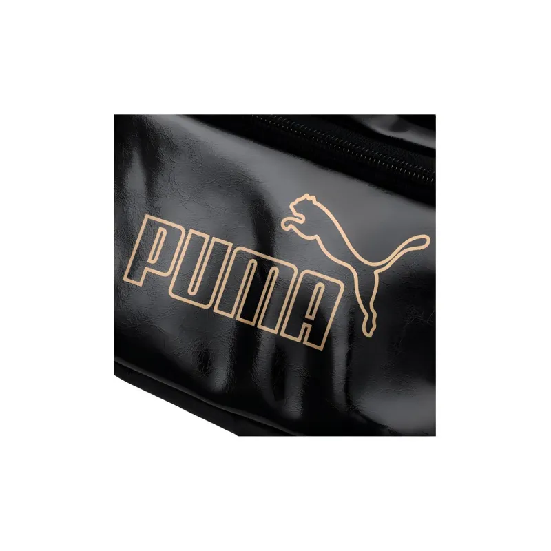 PUMA Artificial Leather Sling Bag, Fanny Pack Regular Women's Black Gold-3