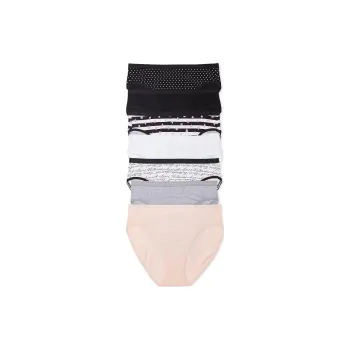 Victoria's Secret PINK/VICTORIA'SSECRET 7-PackStretchCotton High-LegBrief Underpants Women's 5 Pack Multicolor