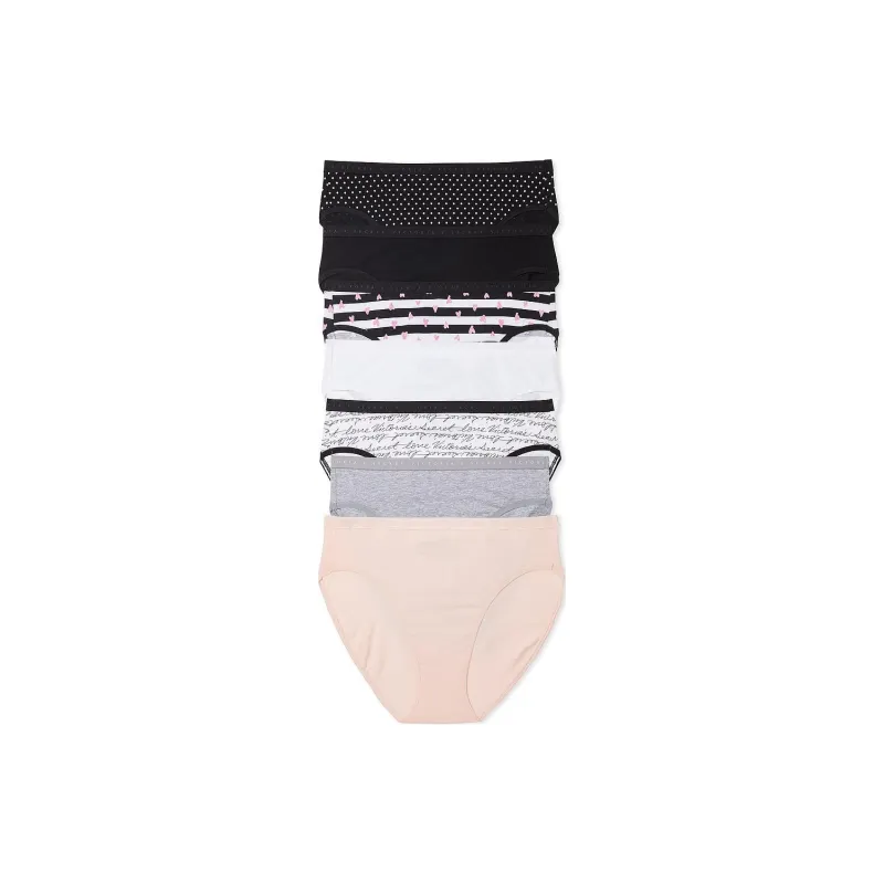Victoria's Secret PINK/VICTORIA'SSECRET 7-PackStretchCotton High-LegBrief Underpants Women's 5 Pack Multicolor-0