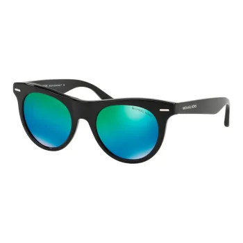 MICHAEL KORS Acetate Oval Sunglasses Women's Black