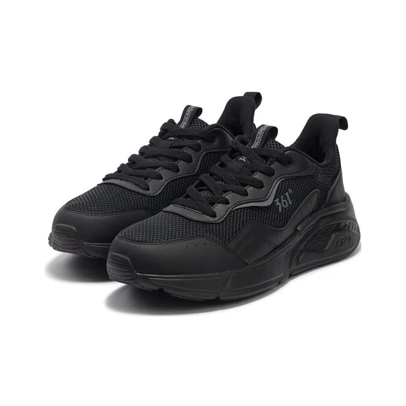 361° Life Collection Anti-Slip Wear-Resistant Low-Top Casual Shoes Men's Black-2