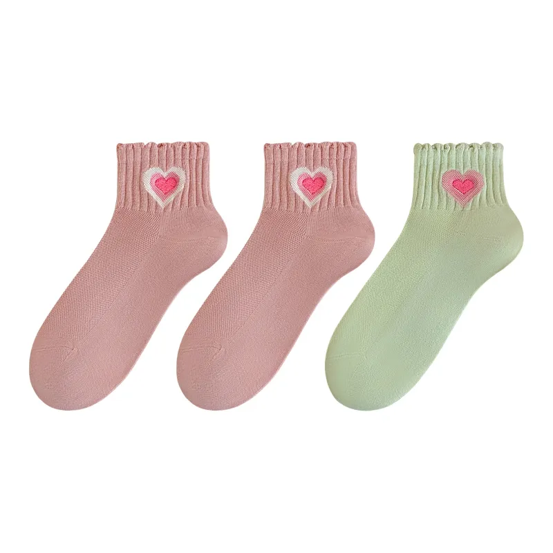 XXLLG Spring And Fall Short Socks Women's 3 Pack-11