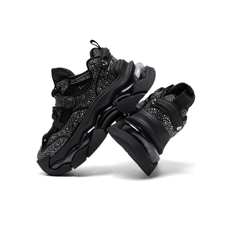 CHERYKALLY Breathable Coverage Support Low-Top Chunky Sneakers Women's-9