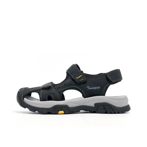 TRUMPPIPE Beach Sandals Men Black