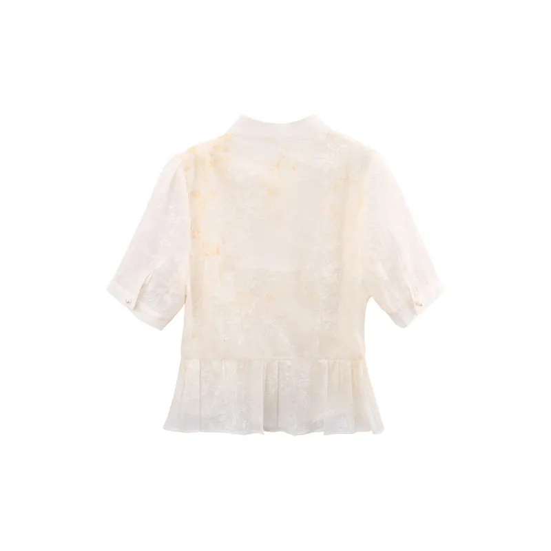 A Paradise For Awakening Shirt Women's Beige-1