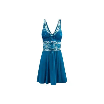 Victoria's Secret PINK ADORE ME Eliana Slip / Blue Sapphire Nightgown Women's Sapphire