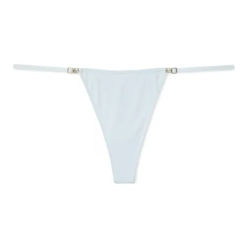 Victoria's Secret LOVE CLOUD Adjustable String Thong Panty / BB Underpants Women's 1 Pack Light Blue