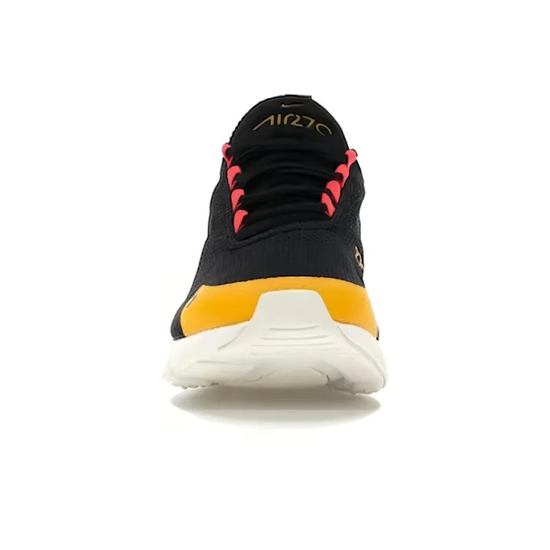 Nike Air Max 270 Floral Black Crimson Gold Women's-2