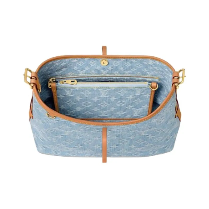 LOUIS VUITTON CarryAll Pm Sky Blue Denim-2