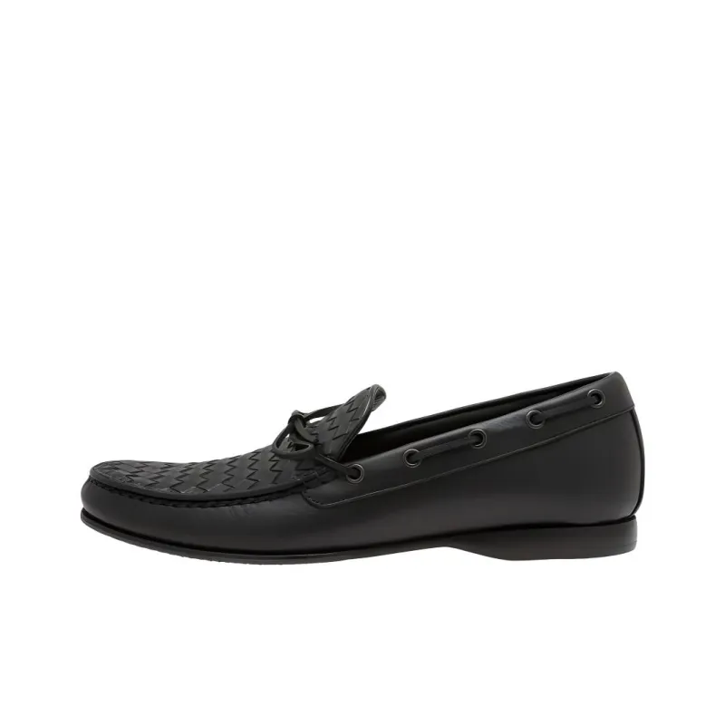 Bottega Veneta Boat Shoes Men's Black-0