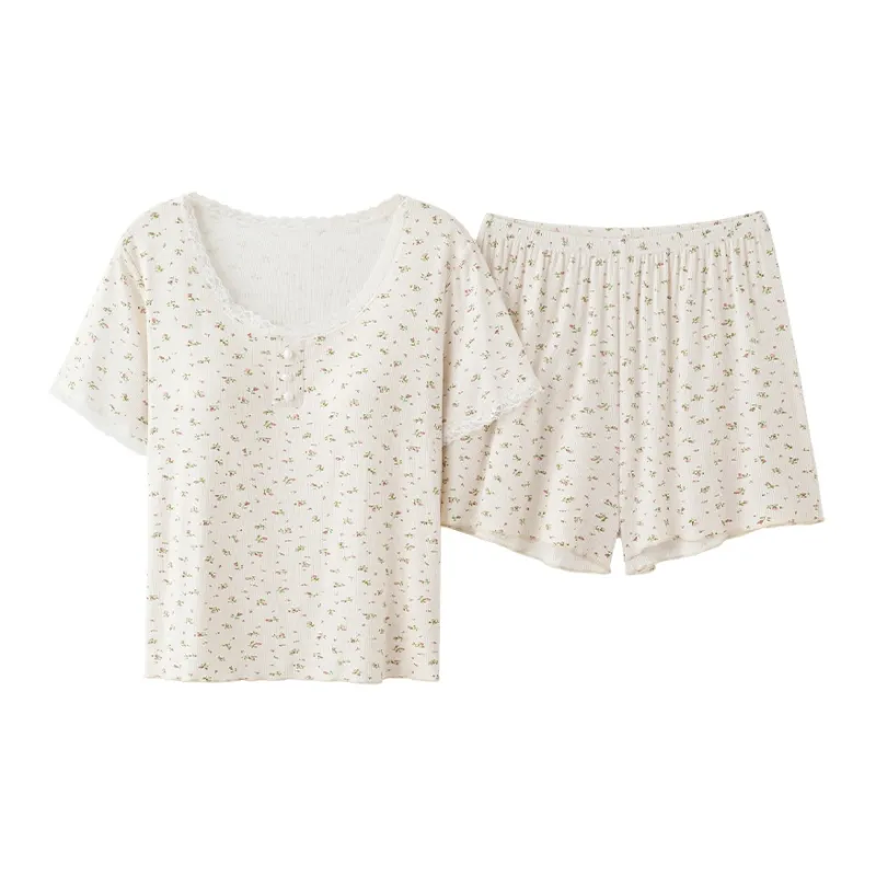 William Pajama Set Women's White-0