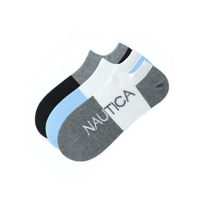 NAUTICA UNDERWEAR No-Show Socks Men's 3 Pack-3