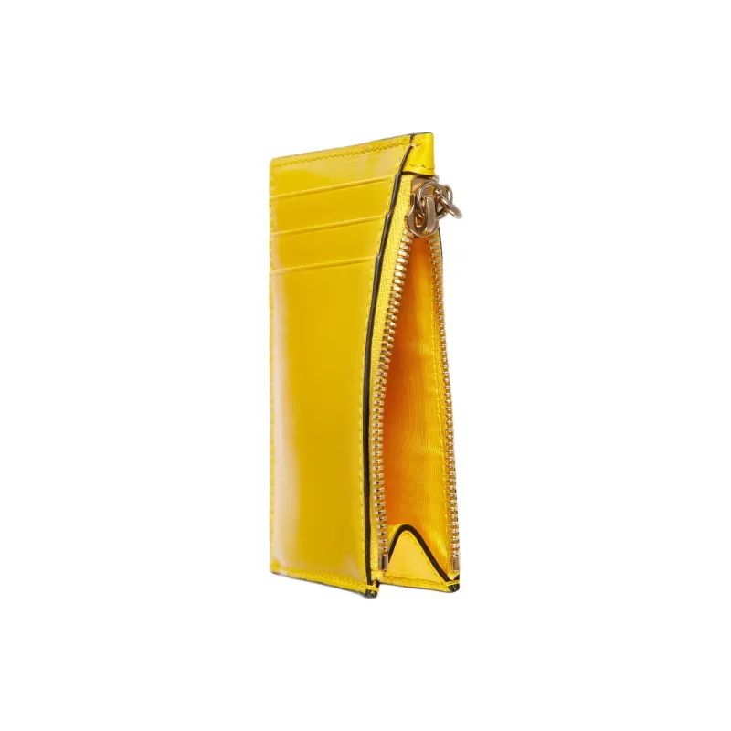GUCCI GG Canvas Card Holder Women's Yellow-2