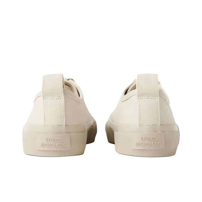 STUDIO NICHOLSON Byrd Low-Top Canvas Shoes Unisex Ecru-4