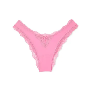 Victoria's Secret DREAM ANGELS Smooth & Lace Brazilian Pant Underpants Women's Pink