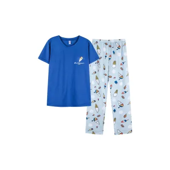 GOSO Pajama Set Women's Blue Shades