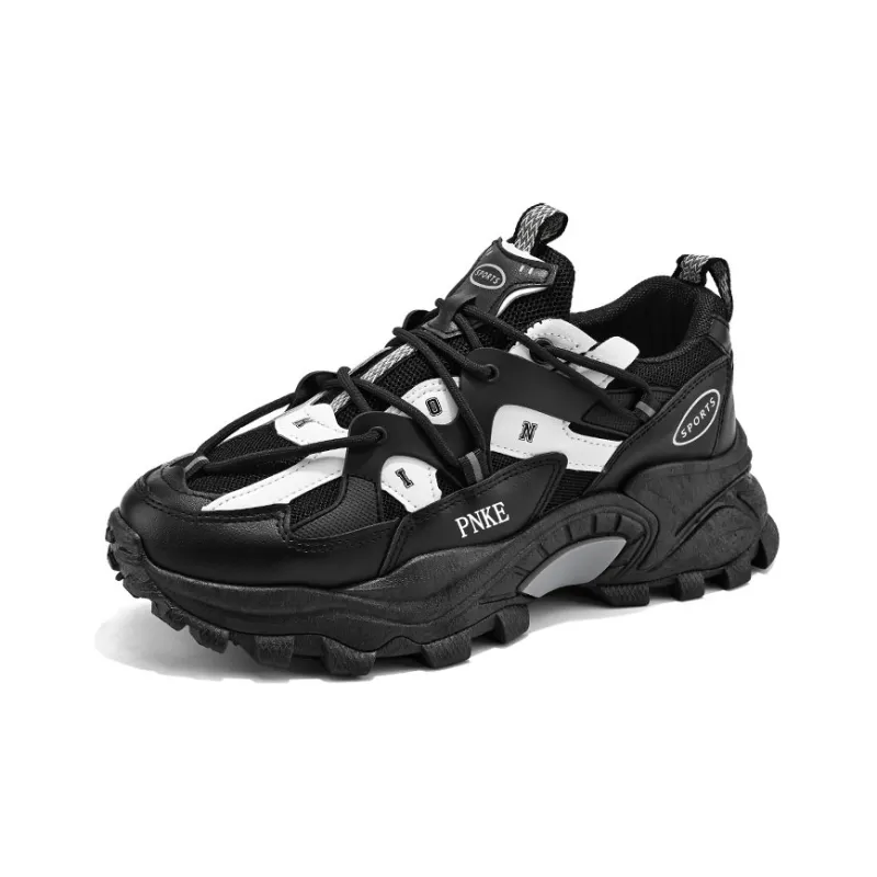 PNKE Anti-Slip Wear-Resistant Breathable Height Increasing Low-Top Chunky Sneakers Men's-15