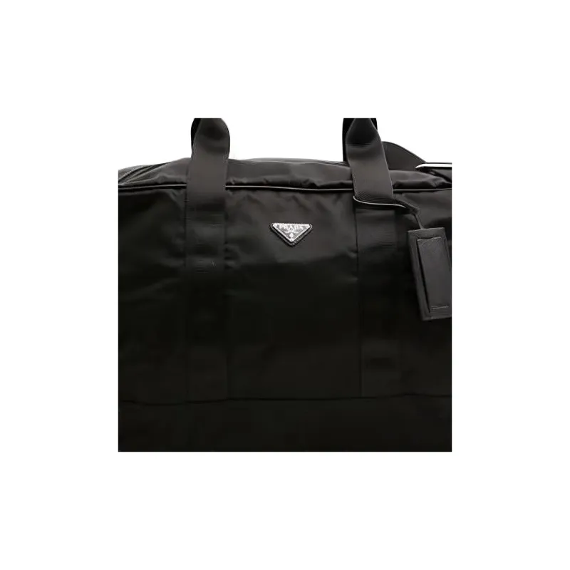 PRADA Polyester Handbag Shoulder Bag Crossbody Bag Travel Bag Men's Black-2