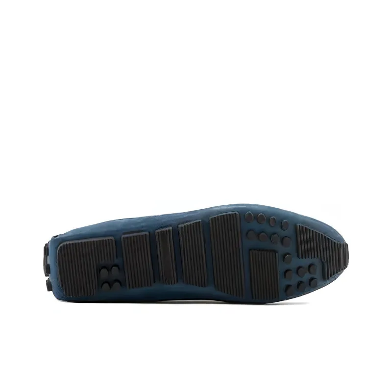 EMPORIO ARMANI Beanie Shoes Men's Blue Brown-4