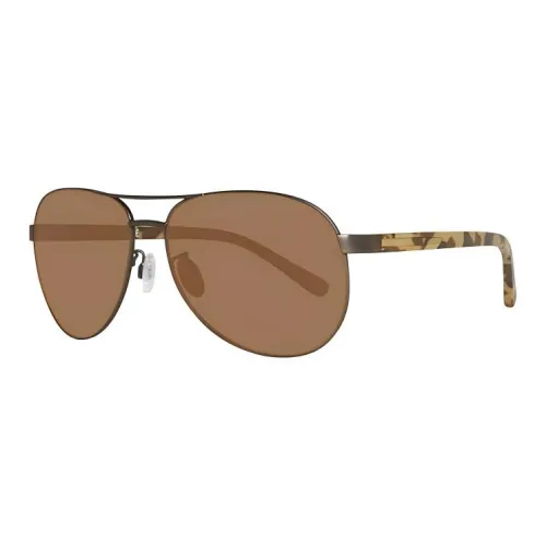 Timberland Metal Polycarbonate Aviator Sunglasses Men's Silver