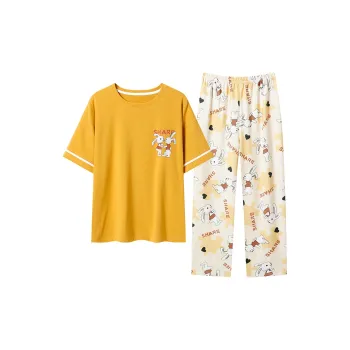 GOSO Pajama Set Women's Yellow Shades