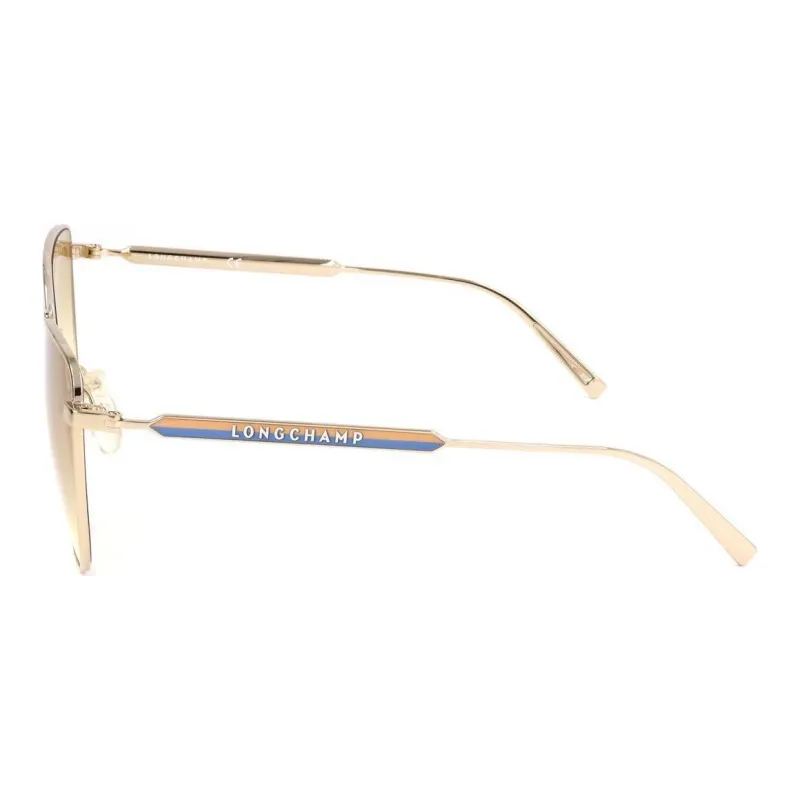 LONGCHAMP Aviator Sunglasses Women's Gold-2