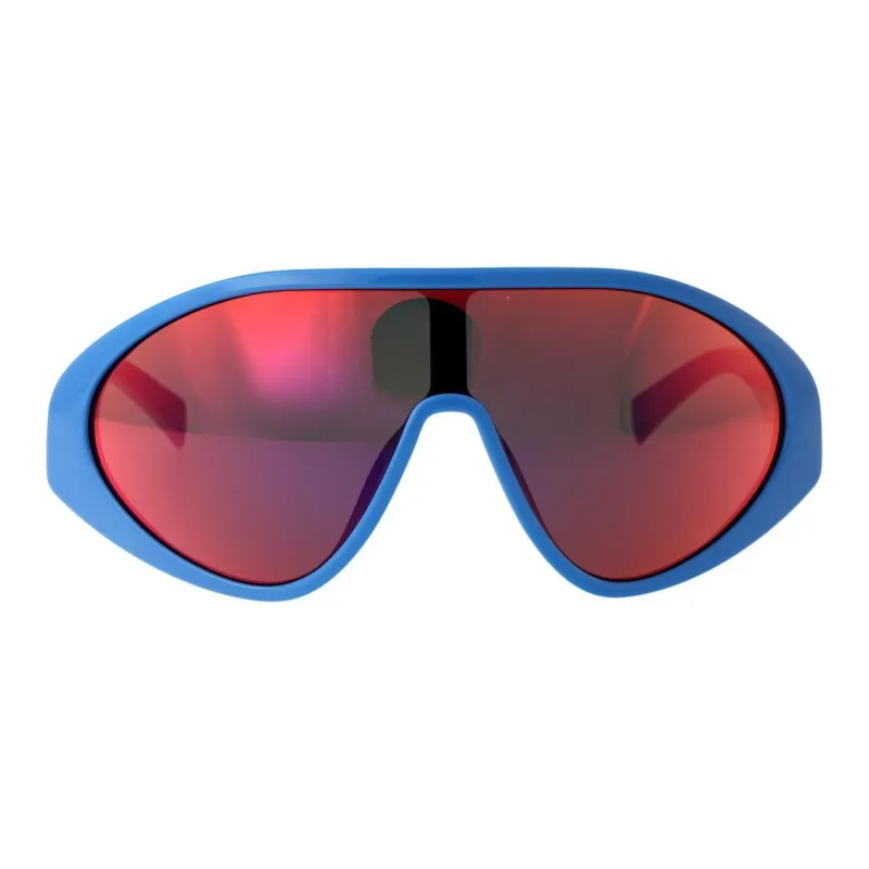 MOSCHINO Irregular Shape Sunglasses Women's Blue-1