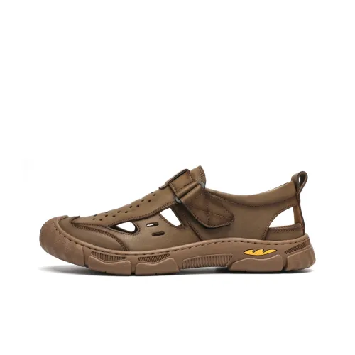 TRUMPPIPE Beach Sandals Men Yellow