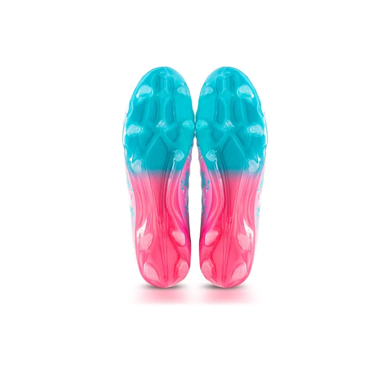FEELACES Soccer Shoes Unisex Ice Sharp White, Pink Climb 1.0-28