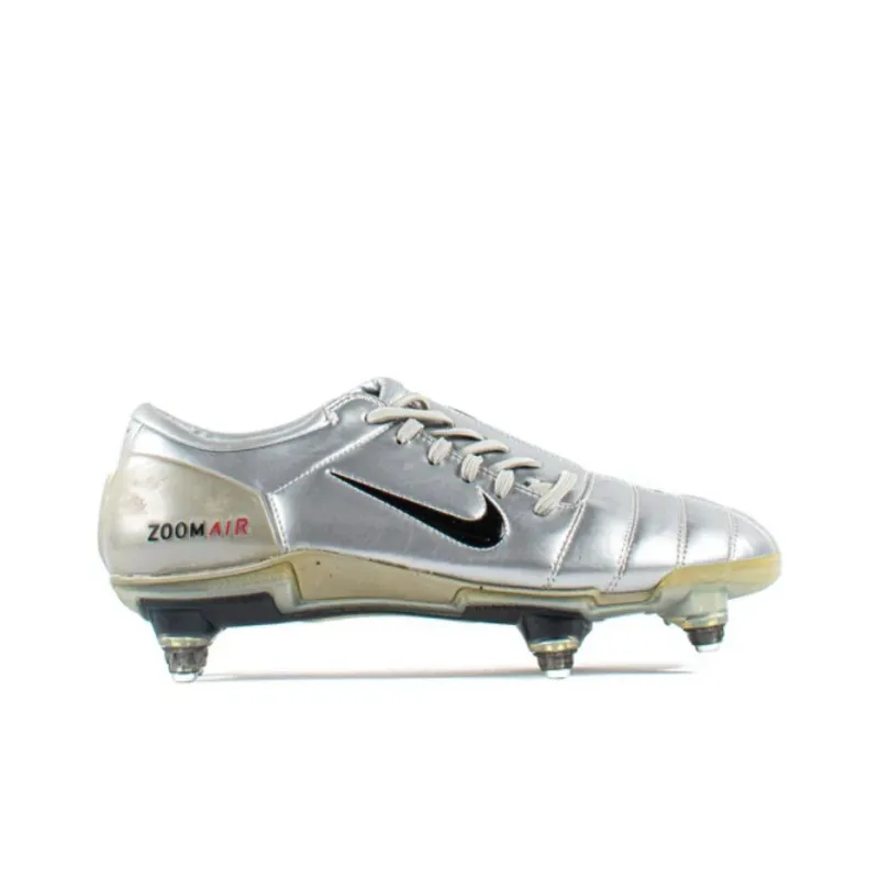 Nike AG Rubber Short Studs Anti Slip Wear Resistant Soccer Shoes Men's Silver-1