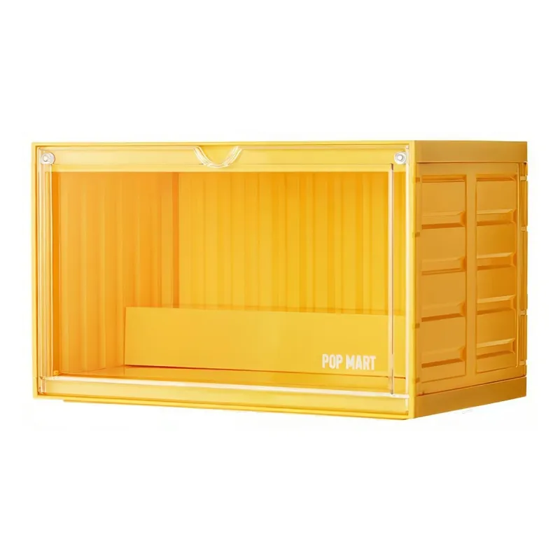 POP MART MINI Container Figure Display Case Yellow Model Accessories-1