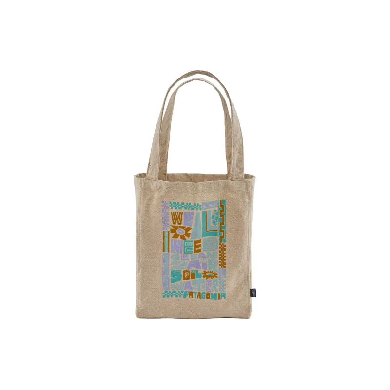 Patagonia Recycled Material Tote Bag Shopping Bag Handbag Regular Women's Tan-0