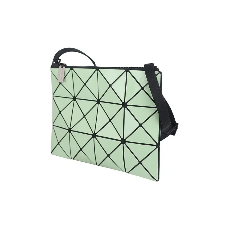 ISSEY MIYAKE Lucent Gloss Mi Artificial Leather Shoulder Bag, Crossbody Bag Regular Unisex Light Green & Blue Green-1