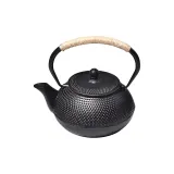 [Tea Time]1200ML Cast Iron Teapot (Includes Filter Mesh/Open Flame Electric Ceramic Stove Compatible)