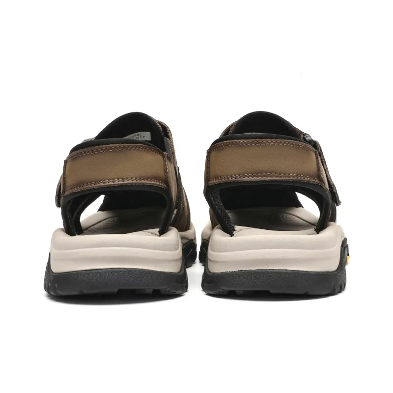 TRUMPPIPE Beach Sandals Men's Khaki-3