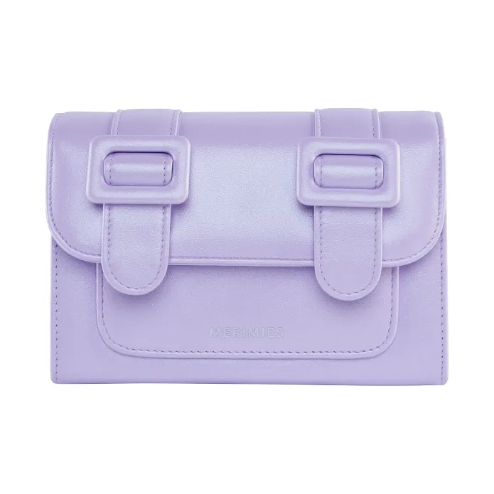 MERIMIES Thai Satchel Bag PU Shoulder Bag Women's Purple-2