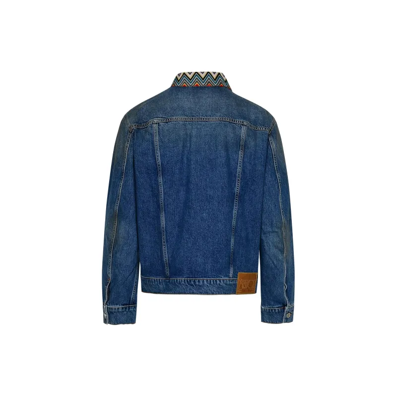 MISSONI Denim Jacket Women's Blue-1