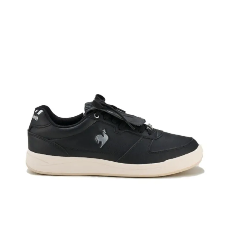 Le Coq Sportif x DESCENTE GOLF Series Cushioning Breathable Low-Top Golf Shoes Unisex Black White-1