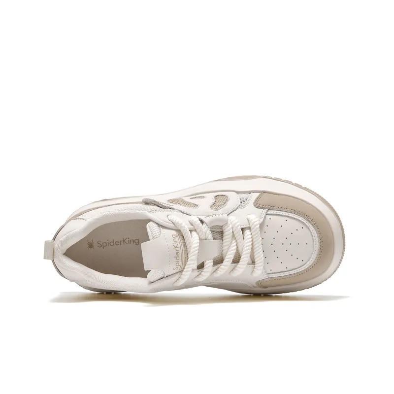 Spider King Skateboard Shoes Women's Beige Apricot-2