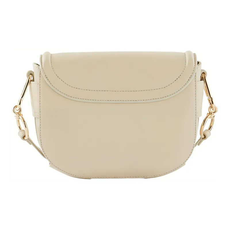 See By Chloe Leather Crossbody Bag Shoulder Bag Women's Beige-4
