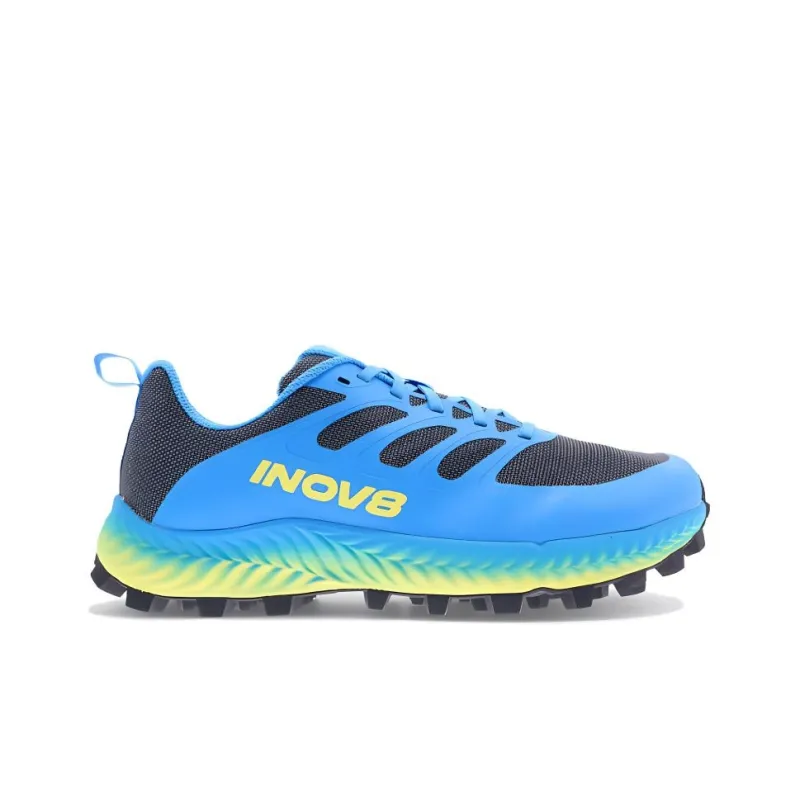 INOV-8 Cushioned Slip-Resistant Low-Top Trail Running Running Shoes Men's Blue Gray Yellow-1