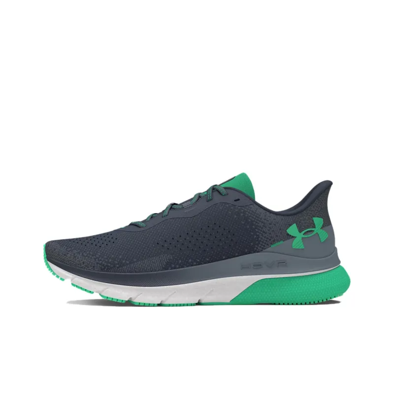 Under Armour HOVR Turbulence Cushioning Wear Resistant Low Top Casual Running Shoes Men's Gray Black Green-0