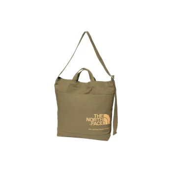 THE NORTH FACE Organic Cotton Crossbody One Shoulder Handbags Regular Unisex Olive With Mustard Accents