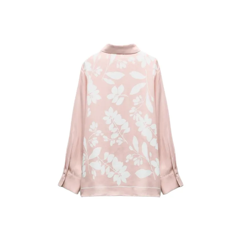 ZARA Shirts Women's Pink/White-1