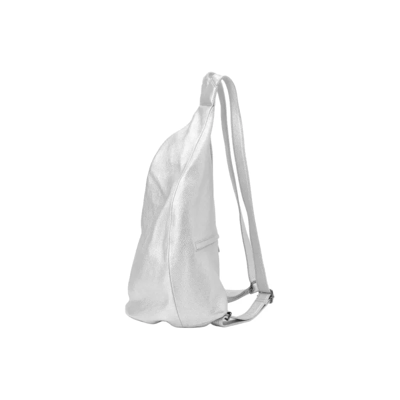 Yohji Yamamoto Cow Leather Backpack Unisex Silver-1