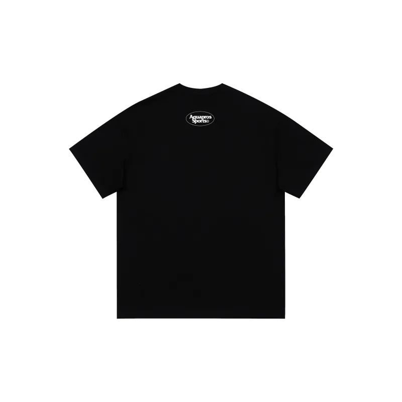 AQUAPROS T Shirts Unisex Black-1