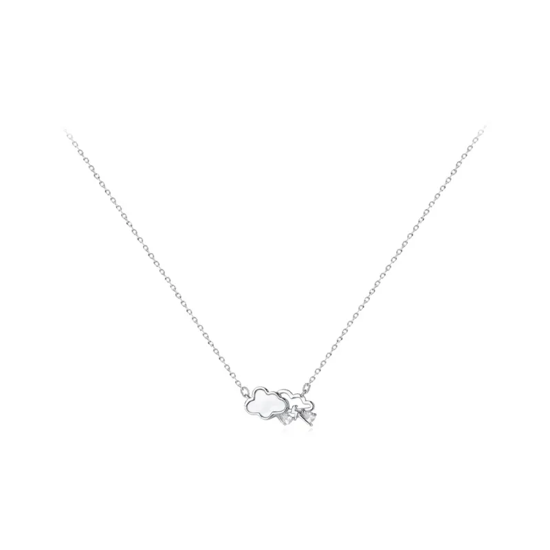 Kelanxi Sterling Silver Necklaces Women's-6