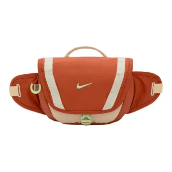 Nike Fabric One Shoulder Crossbody Fanny Pack Regular Women's Orange And Green