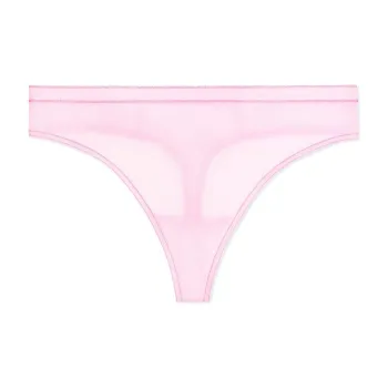 Victoria's Secret PINK CURVY COUTURE Shimmer Built Up Thong/Pink Fizz Underpants Women's 1 Pack Pink